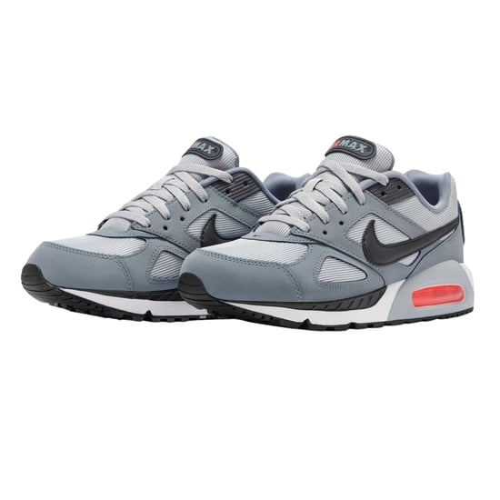 Nike - "Air Max" Sneaker für Herren, Leder (Grau/Schwarz/Rot) - Image 5