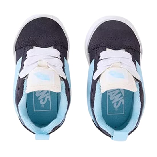 Vans - "Knu Skool" Retro Sneaker für Kleinkind, niedrig geschnitten (Grau/Blau) - Image 3