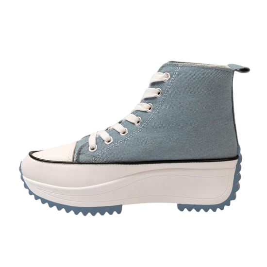 Firetrap - High Top Turnschuhe für Damen, Plattform-Absatz (Blau) - Image 2