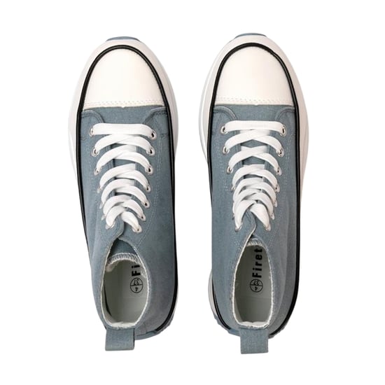 Firetrap - High Top Turnschuhe für Damen, Plattform-Absatz (Blau) - Image 3