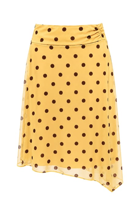 Hohe-taillierte Polka-Dot Tüll-Midi-Rock - Image 1