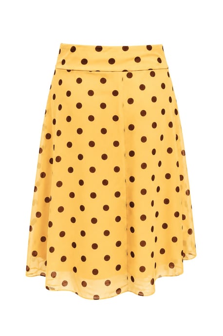 Hohe-taillierte Polka-Dot Tüll-Midi-Rock - Image 3