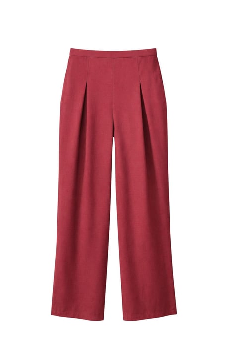 Damen Hochtaillierte Weite Crepe-Hosen - Image 1