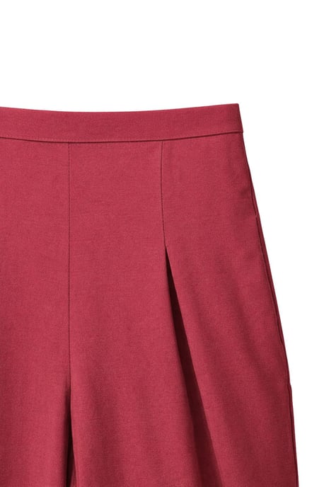 Damen Hochtaillierte Weite Crepe-Hosen - Image 2
