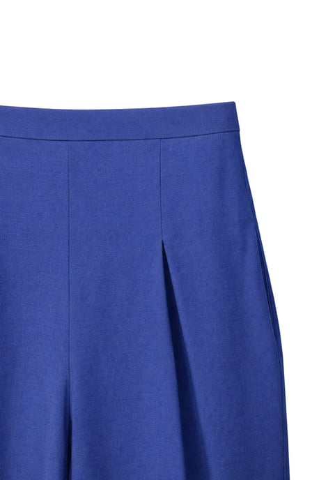 Damen Hochtaillierte Weite Crepe-Hosen - Image 2