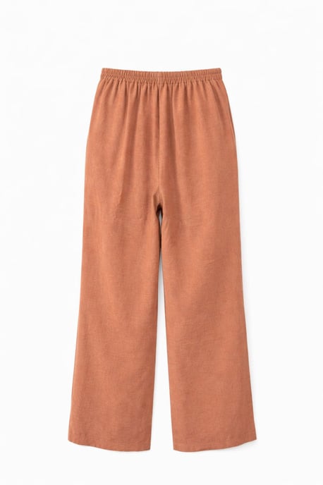 Damen Hoch-taillierte Weite Crepe-Hosen - Image 3