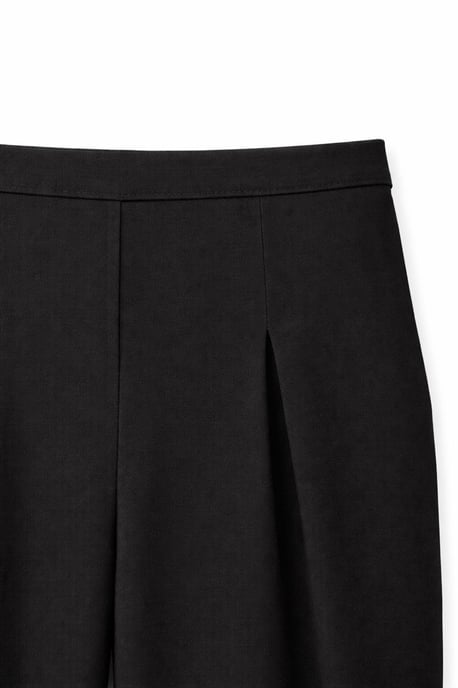 Damen Hochgeschnittene Weite Crepe-Hosen - Image 2