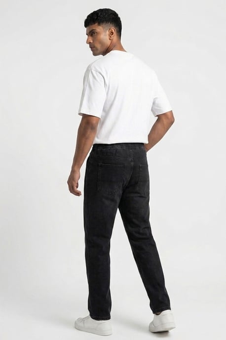 Lässige Denim-Hosen mit Zugbandbund - Image 3