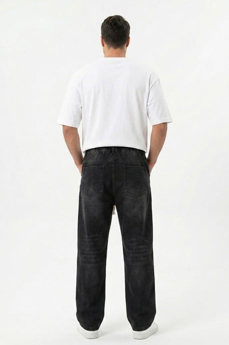 Elastische Denim-Hose mit Gummizug - Image 5