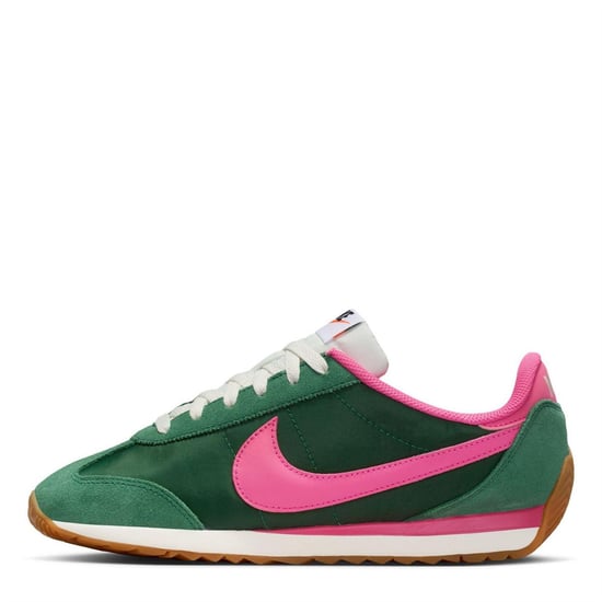 Nike - "Waffle Debut" Sneaker für Damen, Wildleder, Keilabsatz (Grün/Pink) - Image 2