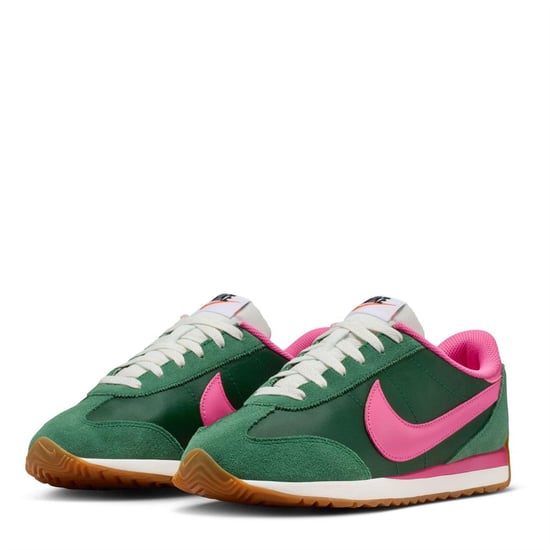 Nike - "Waffle Debut" Sneaker für Damen, Wildleder, Keilabsatz (Grün/Pink) - Image 3
