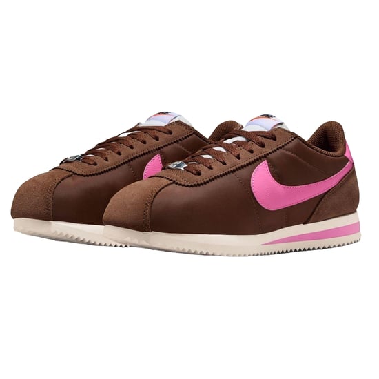 Nike - "Cortez" Sneaker für Damen, Wildleder (Braun/Pink) - Image 4