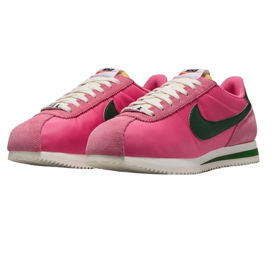 Nike - "Cortez" Sneaker für Damen, Wildleder (Pink/Grün) - Image 4