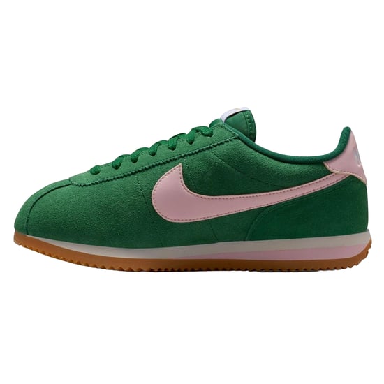 Nike - "Cortez" Sneaker für Damen, Wildleder (Grün/Pink) - Image 3