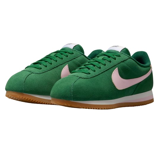 Nike - "Cortez" Sneaker für Damen, Wildleder (Grün/Pink) - Image 4