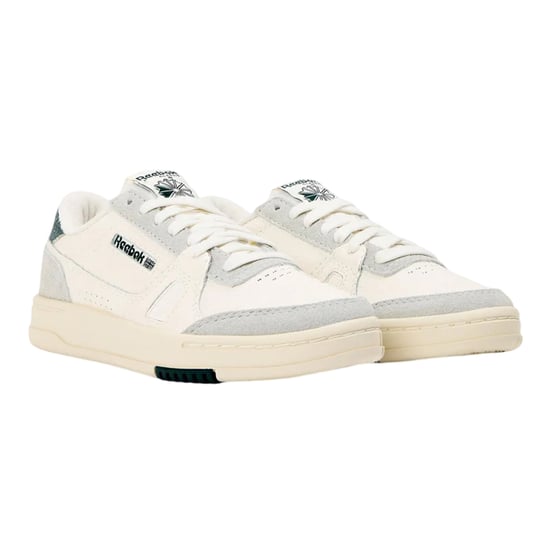 Reebok - Spielplatz Turnschuhe für Kinder, Leder, niedrig geschnitten (Kreide/Grau) - Image 2