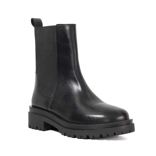 Dune London - Stiefeletten für Damen, Leder, Klobiger Absatz (Schwarz) - Image 2