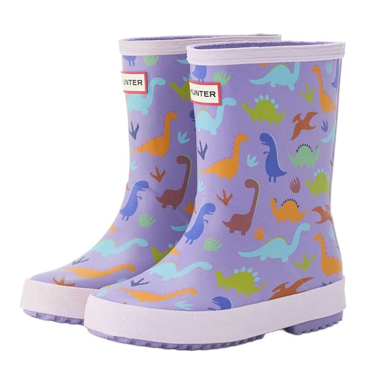 Hunter - Kinder Gummistiefel, Dinosaurier (Violett) - Image 1