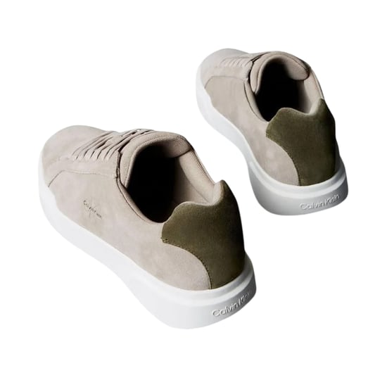 Calvin Klein - Sneaker für Herren, Wildleder, Klobig (Braungrau/Weiß/Grün) - Image 2