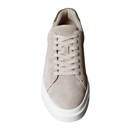 Calvin Klein - Sneaker für Herren, Wildleder, Klobig (Braungrau/Weiß/Grün) - Image 4