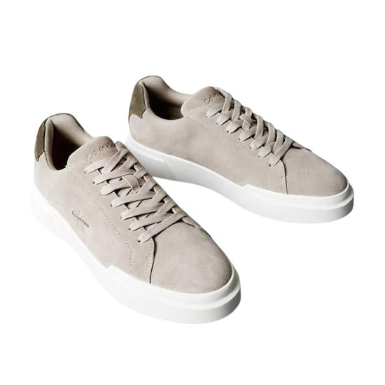 Calvin Klein - Sneaker für Herren, Wildleder, Klobig (Braungrau/Weiß/Grün) - Image 6