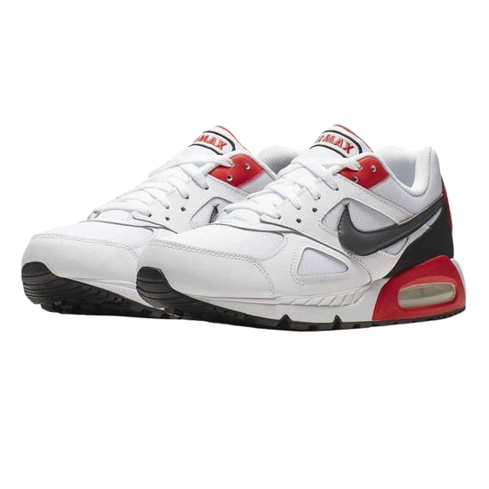 Nike - "Air Max" Sneaker für Herren, Leder (Weiß/Schwarz/Rot) - Image 4