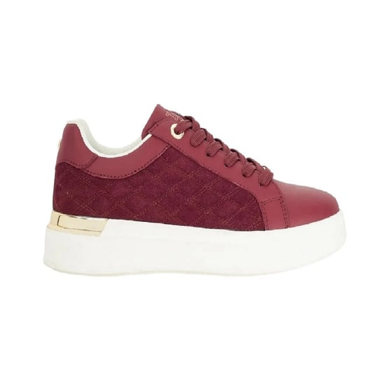 Dune London - "Elba" Sneaker für Damen, Wildleder, Plattform-Absatz (Burgunderrot) - Image 1