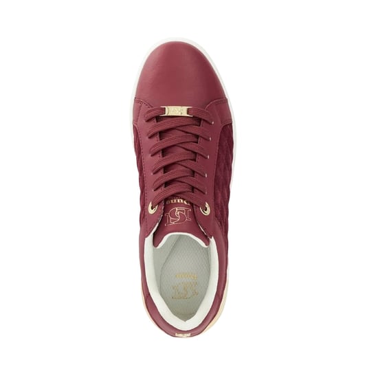 Dune London - "Elba" Sneaker für Damen, Wildleder, Plattform-Absatz (Burgunderrot) - Image 4