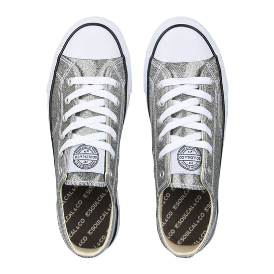 SoulCal - Sneaker für Damen, Canvas, Flach (Silber) - Image 3