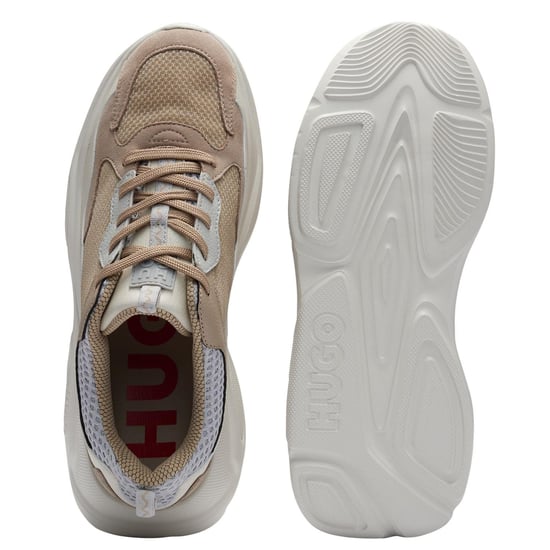 Hugo - "Leon" Sneaker für Herren, Netzmaterial (Mittelbeige) - Image 3