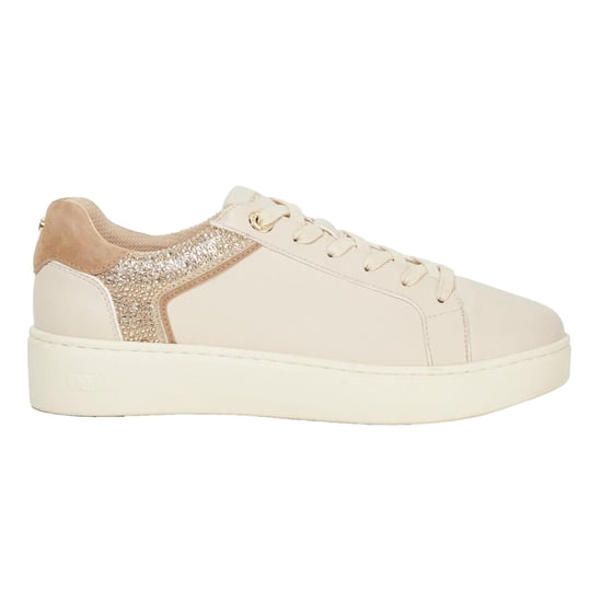 Dune London - "Elli" Schuhe für Damen, Leder, Plattform-Absatz (Cremefarbe) - Image 1