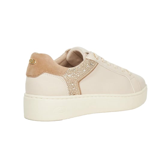 Dune London - "Elli" Schuhe für Damen, Leder, Plattform-Absatz (Cremefarbe) - Image 2