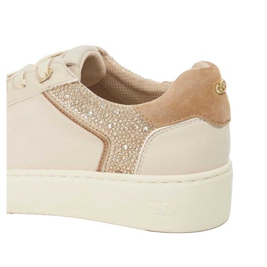 Dune London - "Elli" Schuhe für Damen, Leder, Plattform-Absatz (Cremefarbe) - Image 4