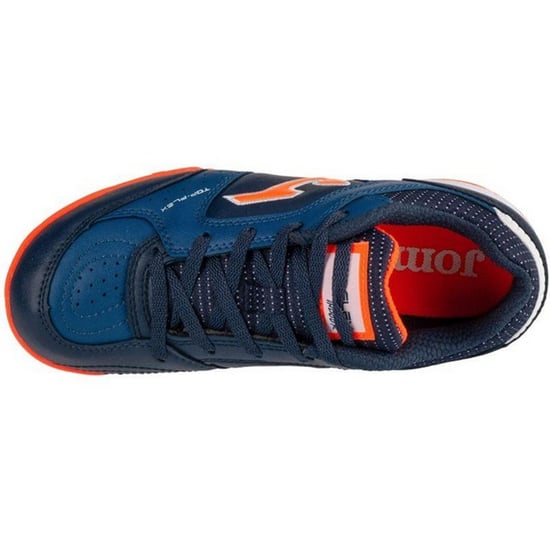 Joma - Kinder Künstlicher Boden Fußballschuhe "Top Flex 2433" (Dunkles Marineblau/Orange) - Image 3