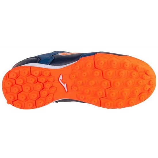 Joma - Kinder Künstlicher Boden Fußballschuhe "Top Flex 2433" (Dunkles Marineblau/Orange) - Image 4
