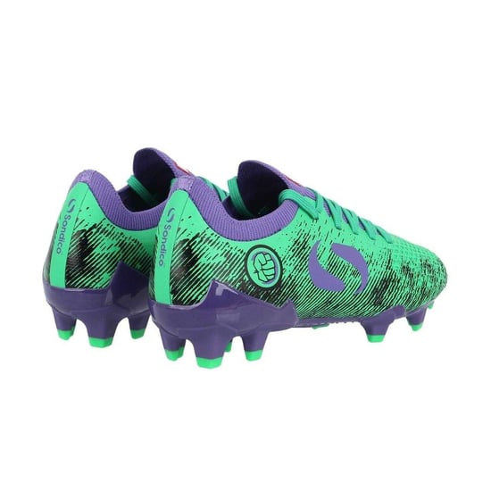 Sondico - "Sondico Blaze" Fußball-Stiefel für Kinder (Grün/Violett) - Image 2