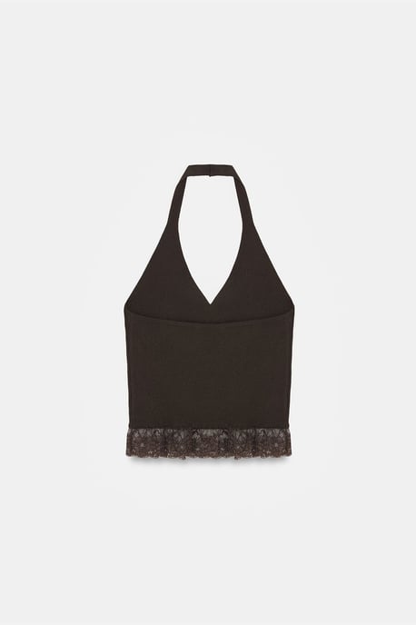 Ärmellose Ripp-Halterbluse - Image 6