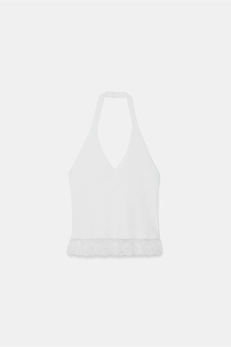 Ärmellose Ripp-Haltertops-Bluse - Image 5