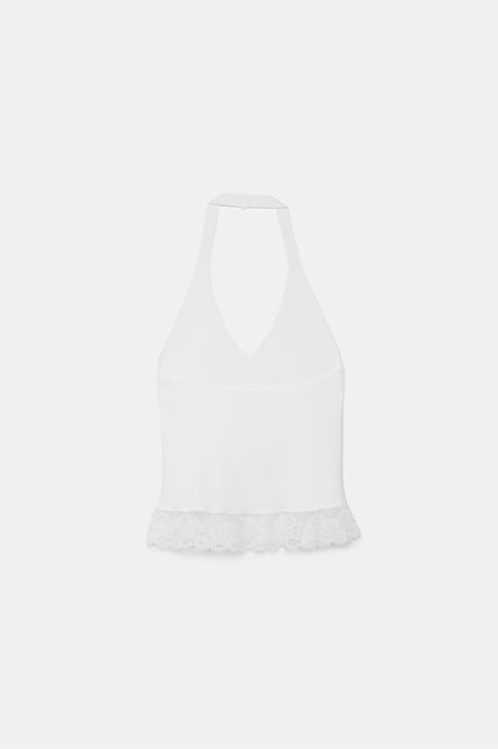 Ärmellose Ripp-Haltertops-Bluse - Image 6