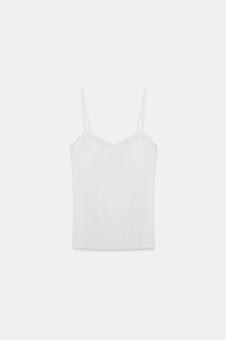 Schlankes, ärmelloses V-Ausschnitt-Cami-Bluse - Image 5