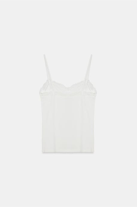 Schlankes, ärmelloses V-Ausschnitt-Cami-Bluse - Image 6