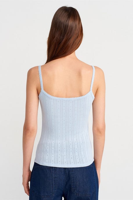Slim Fit Rippstrick-Baumwoll-Cami-Top - Image 2