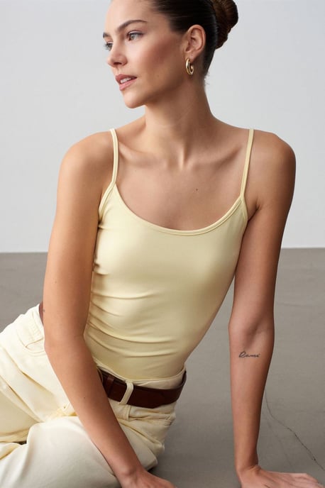 Schlanke Passform ärmellose Cami-Bluse - Image 3
