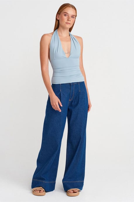 Taillierte Halsband-Bluse - Image 4