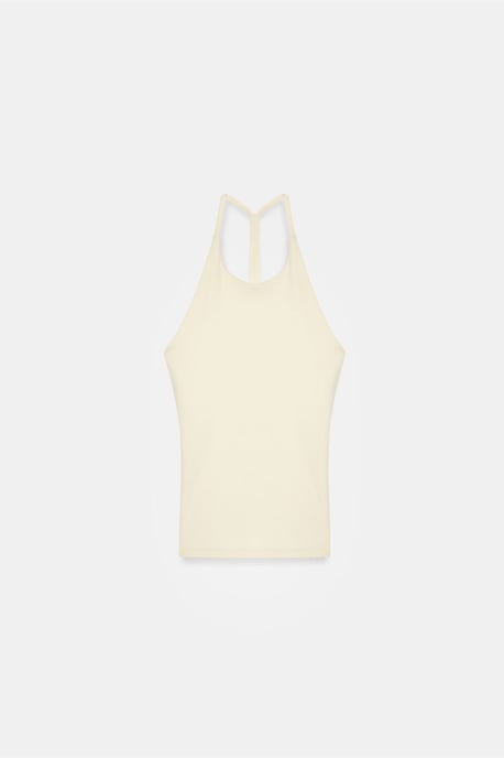 Schlanke Passform Halterneck Jersey Bluse - Image 6