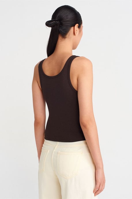 Slim Fit Crop Cami Bluse - Image 2