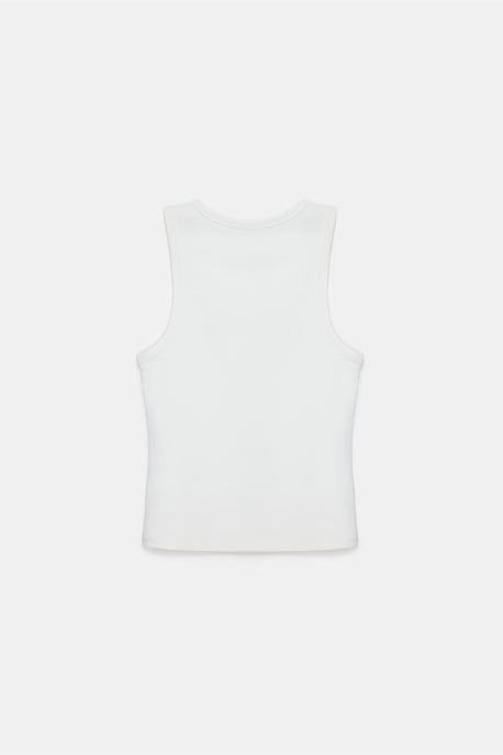 Bestickte ärmellose Slim-Fit-Jerseybluse - Image 6