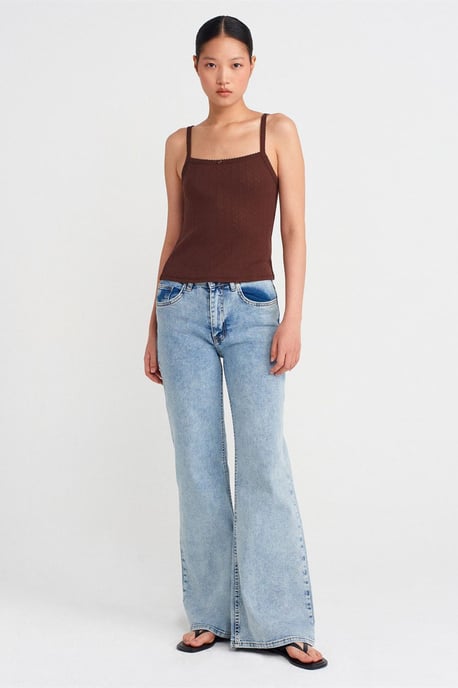 Strukturierte Baumwoll-Modal-Cami-Bluse - Image 4