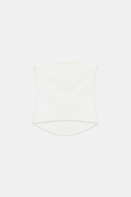 Damen Trägerloses Crop Bandeau Top - Image 6