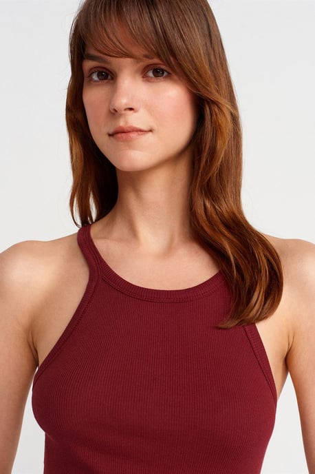 Rippstrick-Baumwoll-Ärmellose Cami-Bluse - Image 3